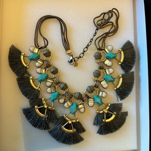 Stella & Dot Letus tassel necklace